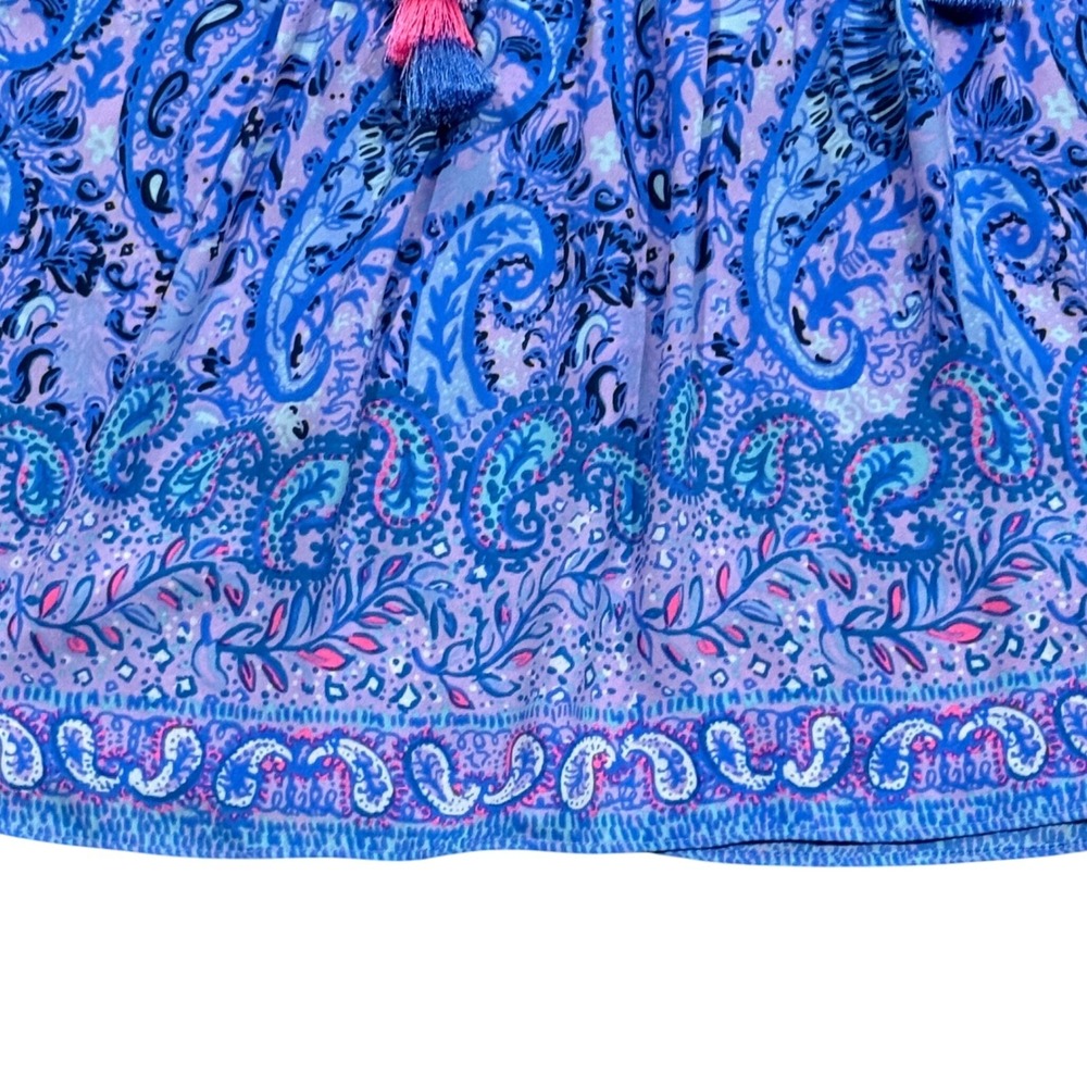 Lilly Pulitzer Marilina Tunic Top In Purple Iris Hello Sunshine Small - Picture 7 of 7